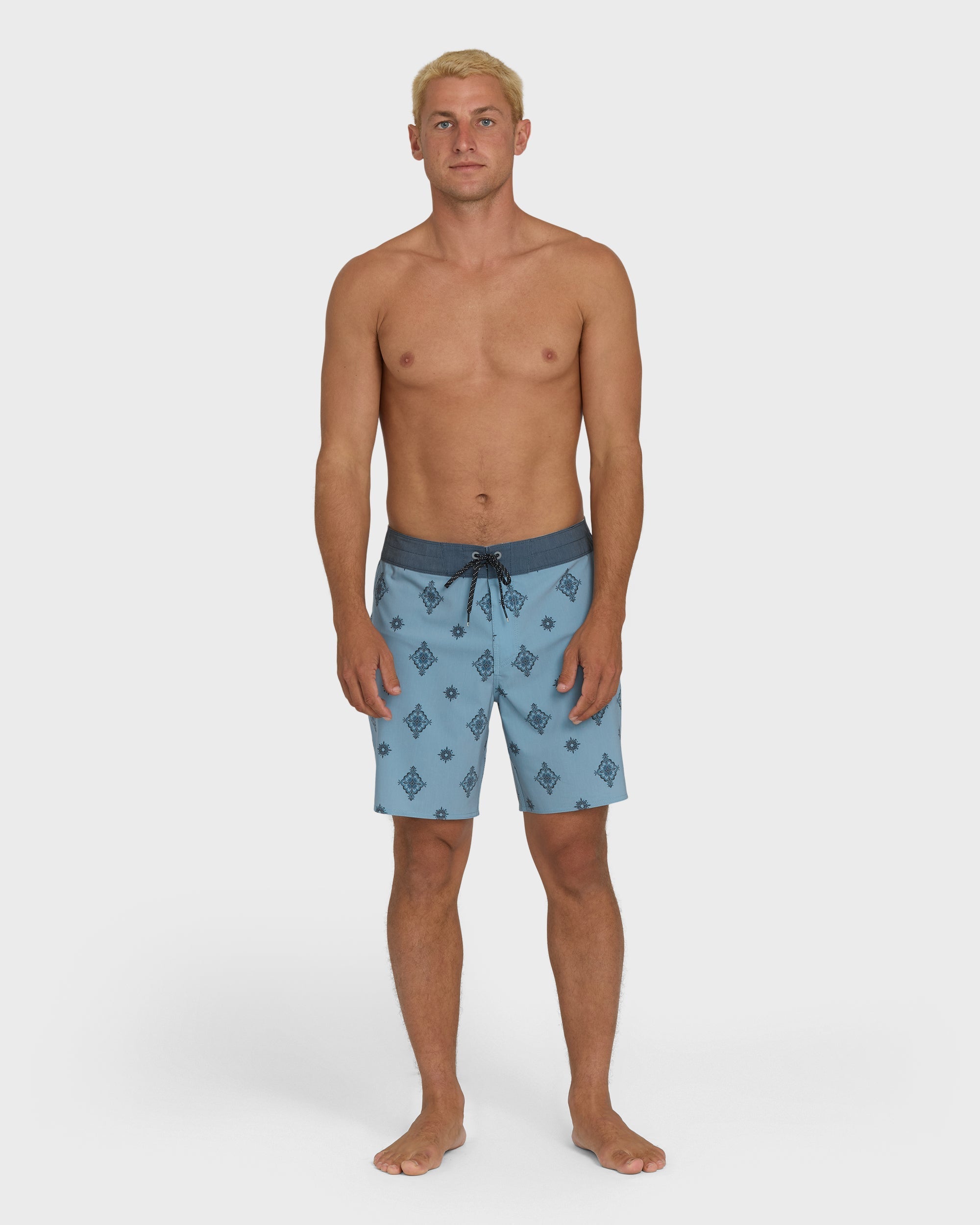 Good Times Pro 18 Boardshorts - Blue Fog