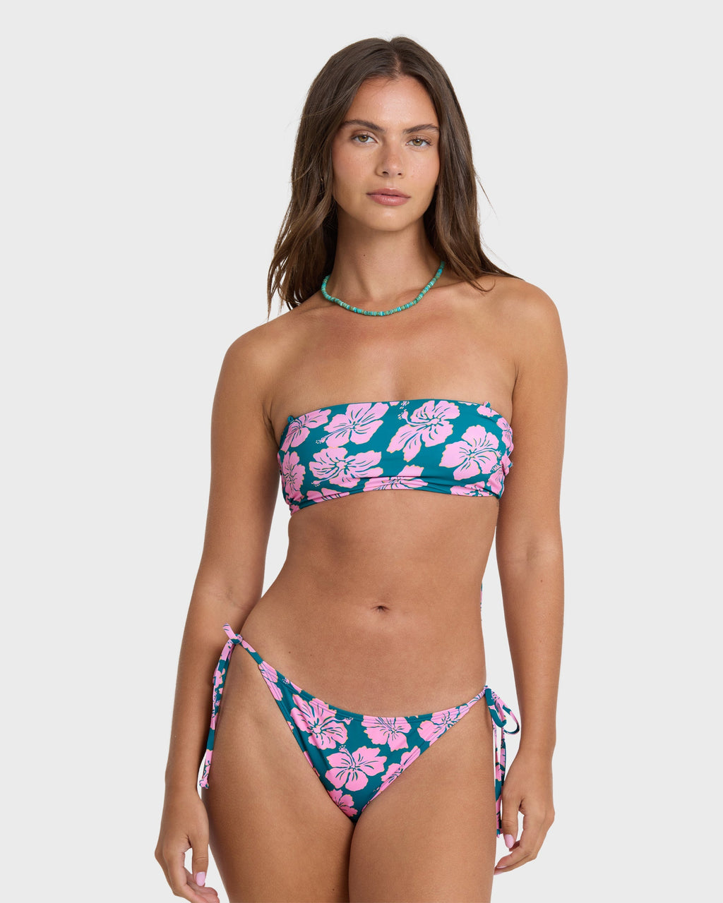Mahalo Baby Reversible Tully Tube Bikini Top - Deep Lagoon